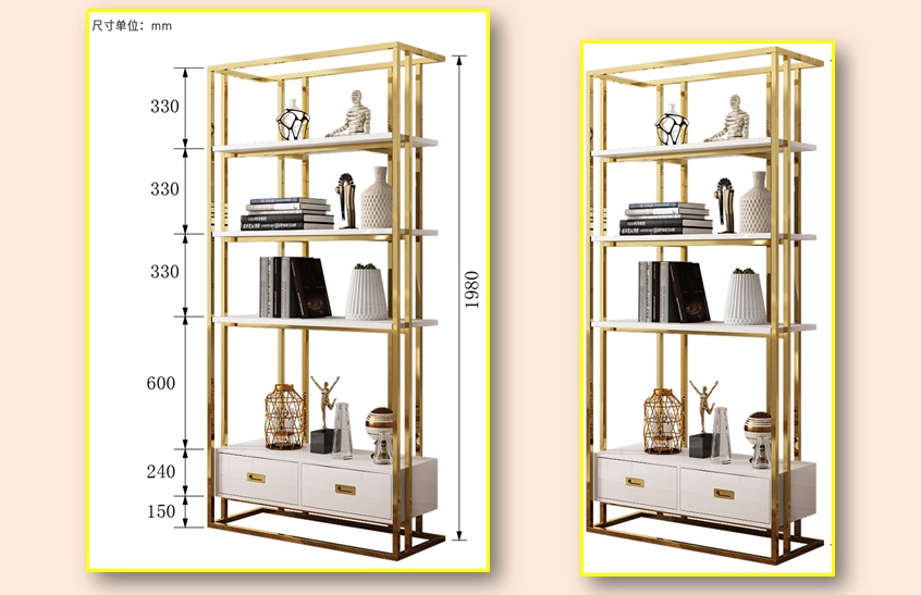 鍍金書架